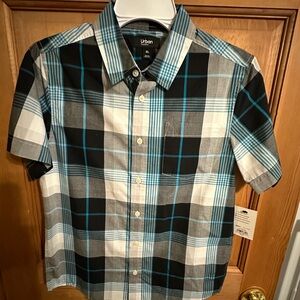 Urban Pipeline Black and Blue Casual Button Down Shirt